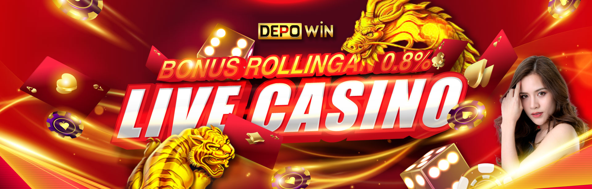 Bonus Commission 0.8% Live Casino
